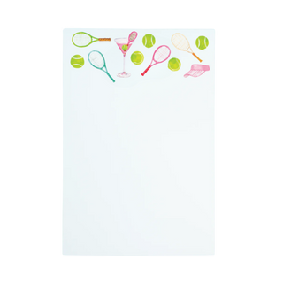 Tennis & Cocktails Pattern Notepad