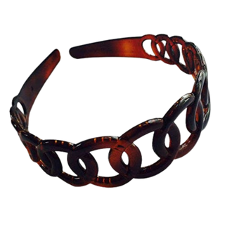 French Round Chain Tortoise Shell Headband