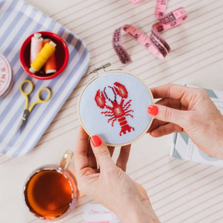 Lobster Beginner Cross Stitch Kit