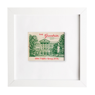 The Greenbrier Matchbook Print