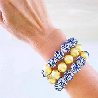 Georgia Chinoiserie Beaded Bracelet