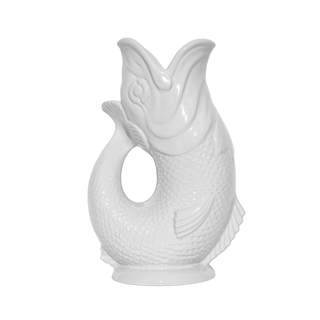 White Gluggle Jug