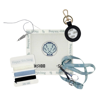 The Little Scallop Key Fob Needlepoint Kit