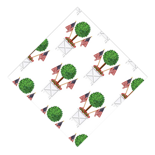 Patriotic Topiary Paper Cocktail Napkins
