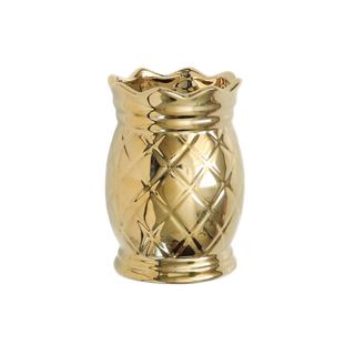 Gold Pineapple Pen Cup