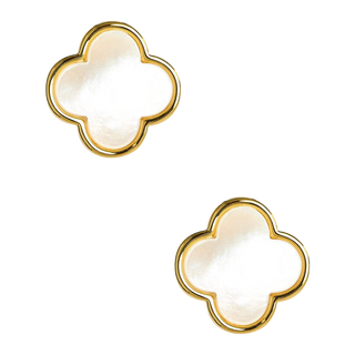 Elle Clover Mother of Pearl Stud Earring