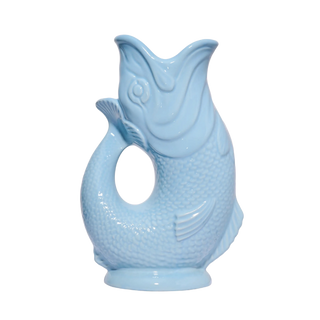 Pale Blue Gluggle Jug