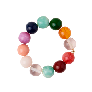 Cece Large Multi Resin Bead Bracelet