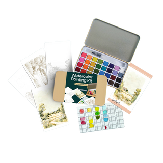 English Countryside Watercolor Painting Kit