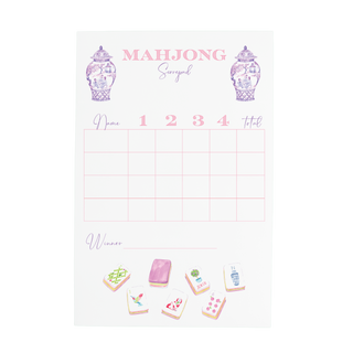 Mahjong Scorecard Pad