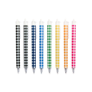 Gingham Gel Pen Set