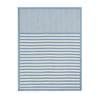 Sweet Pea Stripe Fog Mini Blanket