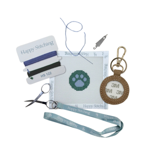 Paw and Order Key Fob Needlepoint Kit