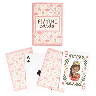 Ballet Florals & Bows Playing Cards