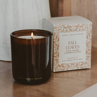 Fall Leaves Boxed Soy Candle