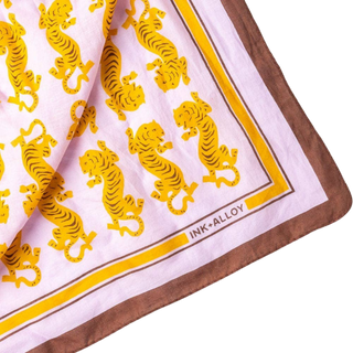 Olivia Square Scarf Tiger Print