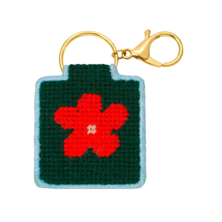Needlepoint Flower Keychain Kit
