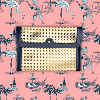 Navy French Quarter Clutch