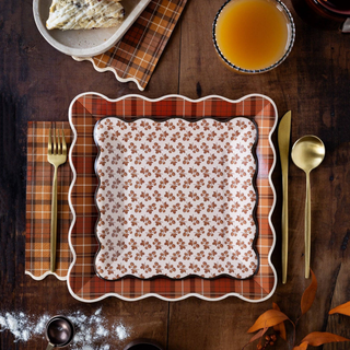 Autumn Plaid Dinner Paper Napkins