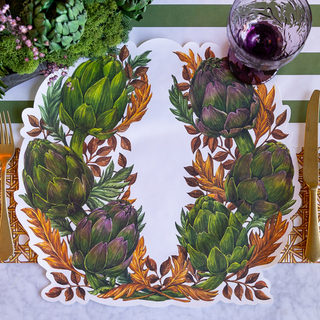 Die-cut Artichoke Wreath Placemats