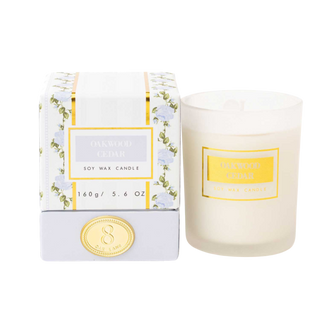Oakwood Cedar Boxed Candle