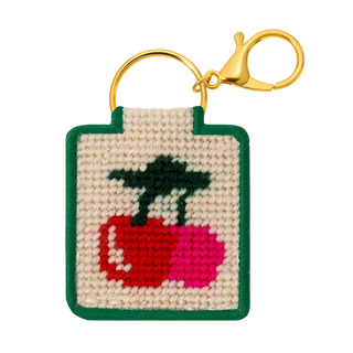 Needlepoint Cherries Keychain Kit