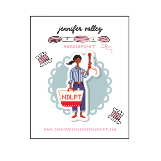 Needlepoint Girl Needleminder