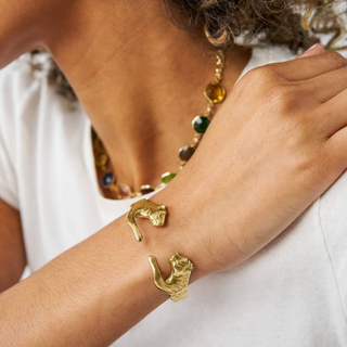 Bianca Tiger Cuff Bangle