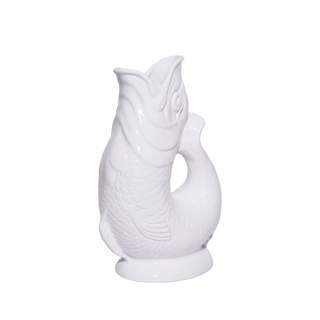 White Gluggle Jug
