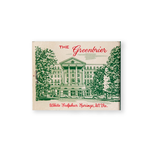The Greenbrier Matchbook Print