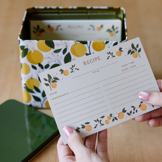 Orange Orchard Recipe Cards