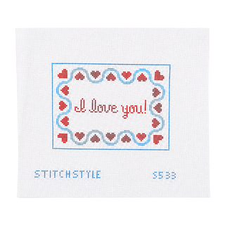 I Love You Needlepoint Canvas