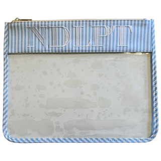 NDLPT Blue & White Striped Project Bag