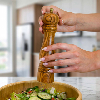 Olive Wood Refillable Pepper Grinder