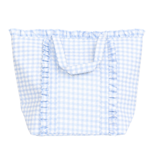 Gingham Ruffle Tote Bag