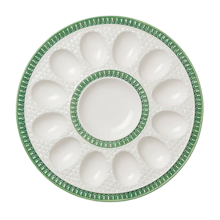 Le Jardin Embossed Rattan Egg Plate