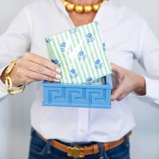 Floral Stripe Paper Cocktail Napkins