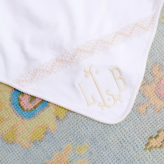 Sweetly Smocked Blessing Blanket