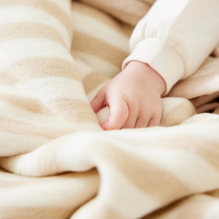 Sweet Pea Stripe Oak Mini Blanket