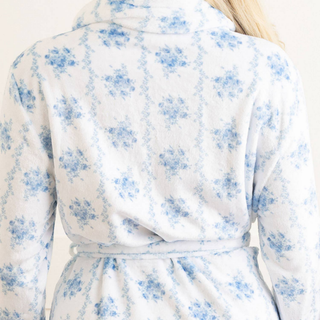 Blue Rose Vine Luxe Robe