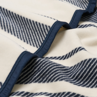 Dockside Stripe Navy Throw Blanket