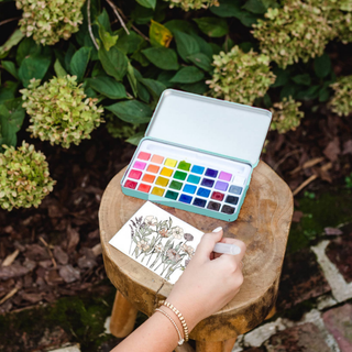 English Countryside Watercolor Painting Kit