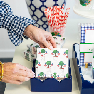 Patriotic Topiary Paper Cocktail Napkins