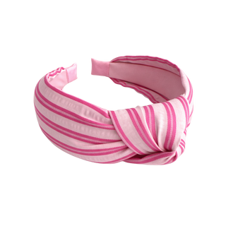 Refined Fabric Striped Knot Headband