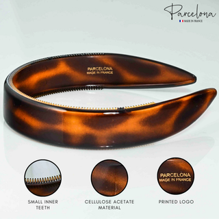 1 in. Tortoise Shell Cellulose Acetate Headband