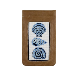 Trio of Seashells Eyeglass Case Needlepoint Kit