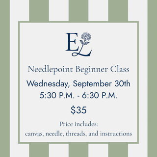 Needlepoint Beginner Class - September 30th