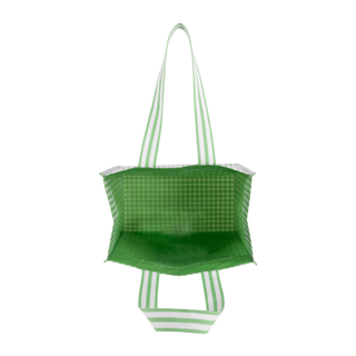 Oversized Green Gingham Market Tote