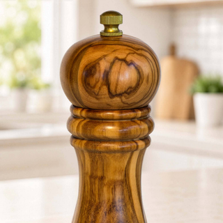 Olive Wood Refillable Pepper Grinder