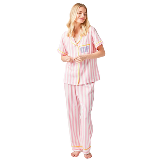 Retro Stripe Pajama Pants Set